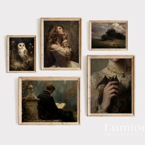 300+ Dark Academia Prints, Moody Gallery Wall, Gothic Gallery Wall, Vintage Dark Prints, Victorian Gallery, Mega Bundle Prints image 8