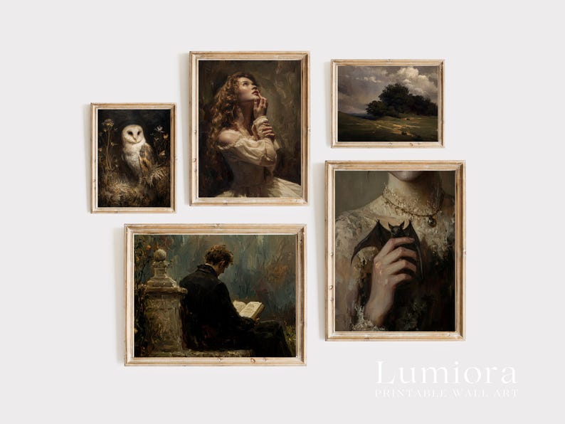 300+ Dark Academia Prints, Moody Gallery Wall, Gothic Gallery Wall, Vintage Dark Prints, Victorian Gallery, Mega Bundle Prints image 8