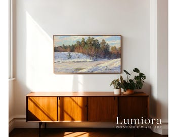 Winter Frame TV Art Set | 110+ Winter Screensaver Bundle | Snowy Landscape TV Art | Seasonal Samsung Frame TV Art, image 6