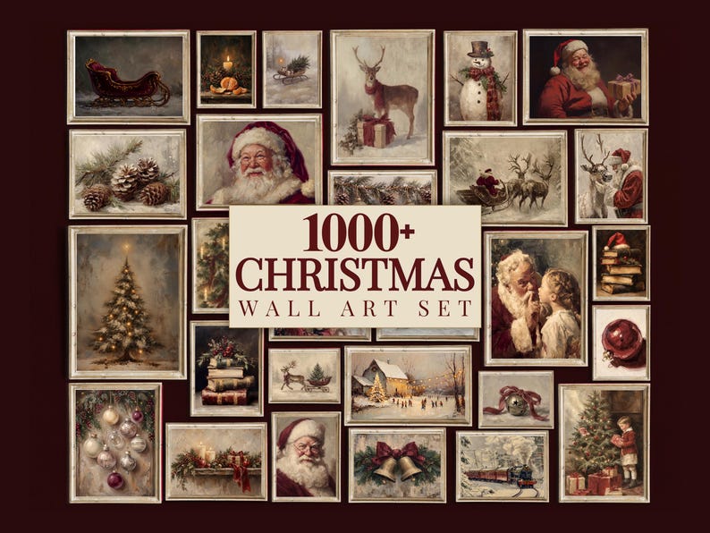 1000+ Christmas Wall Art Set