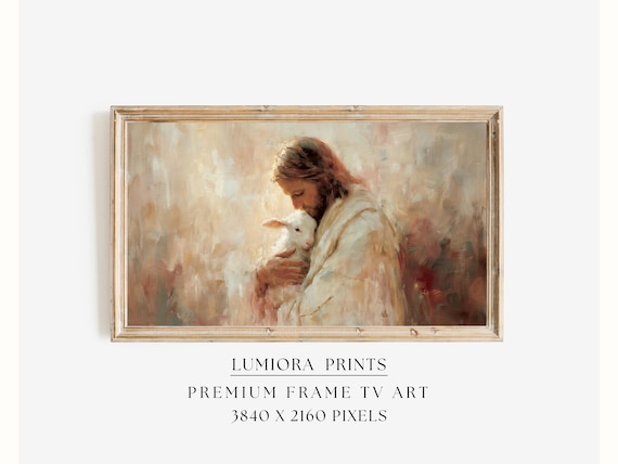 Jesus with Lamb Samsung Frame TV Art