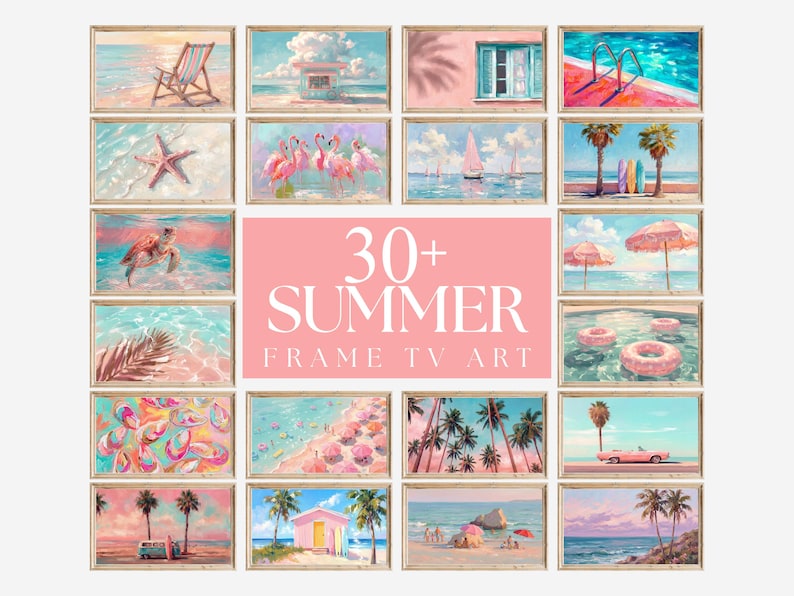 30+ Summer Frame TV Art Mega Bundle