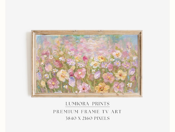 Spring Wildflower Meadow Samsung Frame TV Art