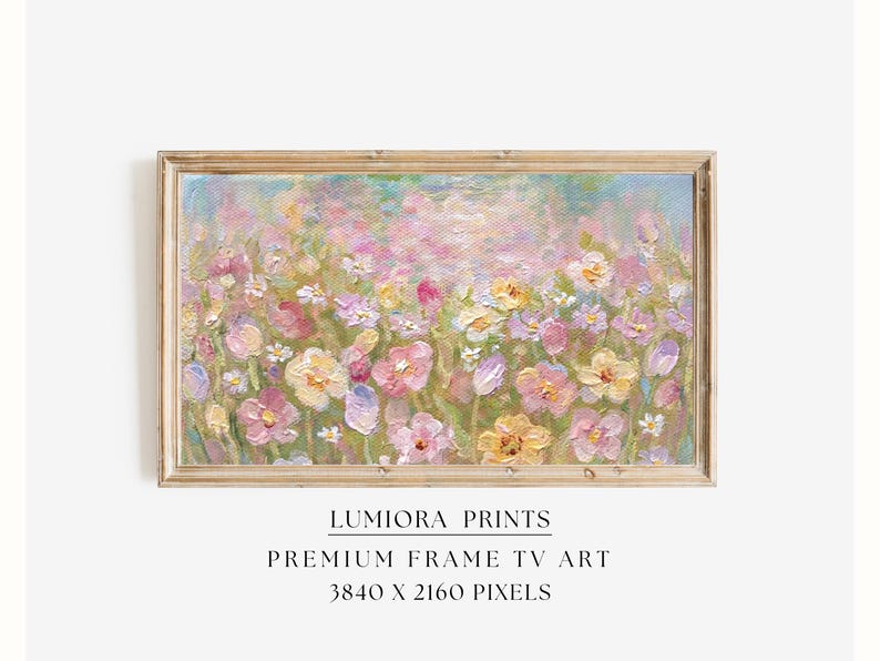 Spring Wildflower Meadow Samsung Frame TV Art