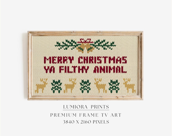 Christmas Quote Wall Art for Samsung Frame TV – Merry…