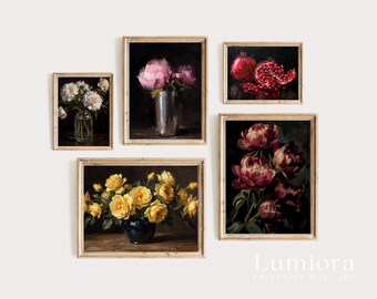50+ Moody Floral Prints, Dark Botanical Art, Floral Gallery Wall, Vintage Flower Print, Dark Floral Prints, Moody Floral Gallery, image 7