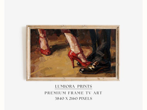 Romantic Red High Heels Samsung Frame TV Art