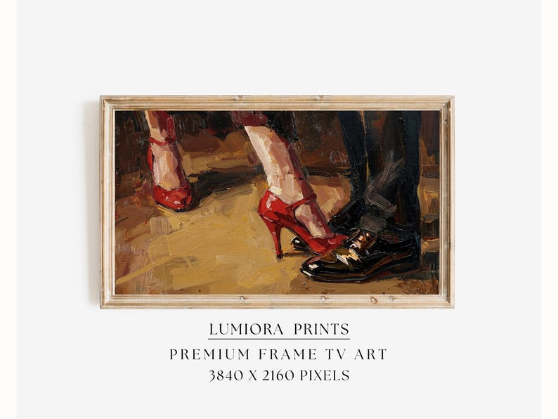 Romantic Red High Heels Samsung Frame TV Art