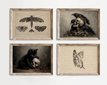 300+ Halloween Wall Art Set, Spooky Prints Bundle, Dark Halloween Print, Vintage Gothic Decor, Spooky Gallery Wall, image 10