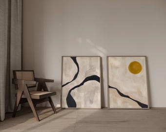 100+ Neutral Abstract Wall Art Set, Boho Gallery Wall Decor (Digital Download), image 10