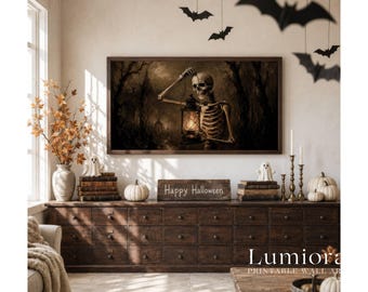 250+ Autumn & Halloween Frame TV Art, Vintage Fall Samsung TV Art Bundle, Spooky TV Background, Moody Dark Academia, image 9