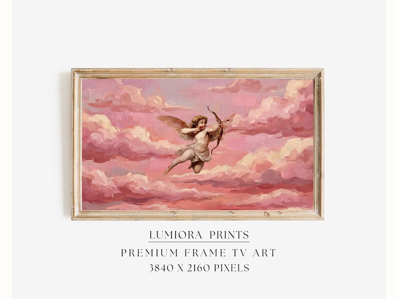 Romantic Cupid Angel Samsung Frame TV Art