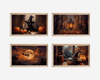 100+ Halloween Frame TV Art Set | Spooky Tv Art Collection | Moody Dark Digital TV Art | Witchy & Ghost Frame TV | Spooky Autumn Decor, image 10