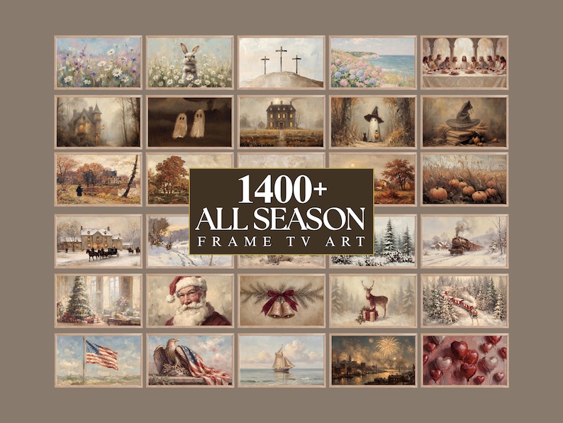 1400+ All Season Frame TV Art Mega Bundle