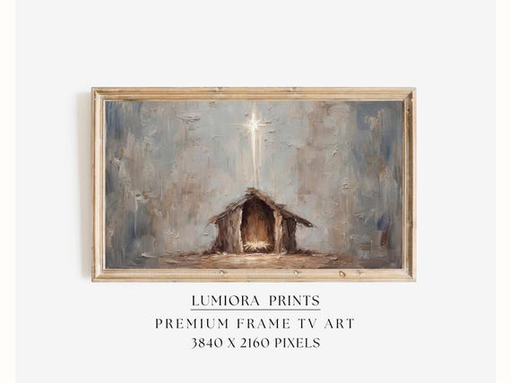 Minimalist Nativity Samsung Frame TV Art