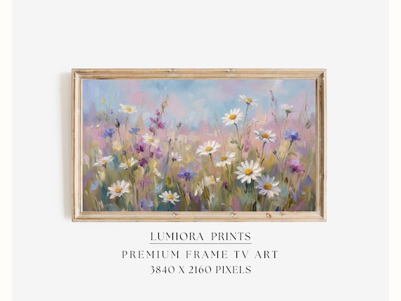 Spring Flower Field Samsung Frame TV Art