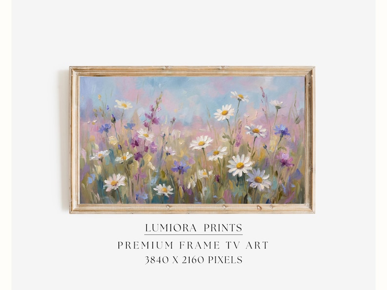 Spring Flower Field Samsung Frame TV Art