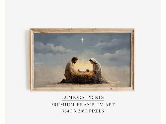 Nativity Frame TV Art