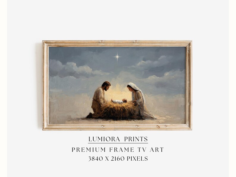 Nativity Frame TV Art