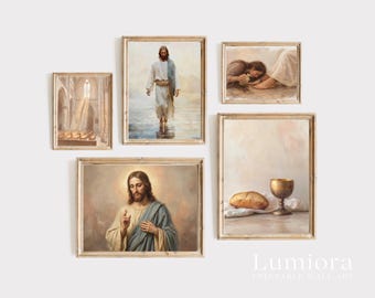 100+ Christian Wall Art Prints, Faith Wall Art, Religious Gallery Set, Jesus Print Bundle, Nativity Scene Art, Christian Art Set, image 12