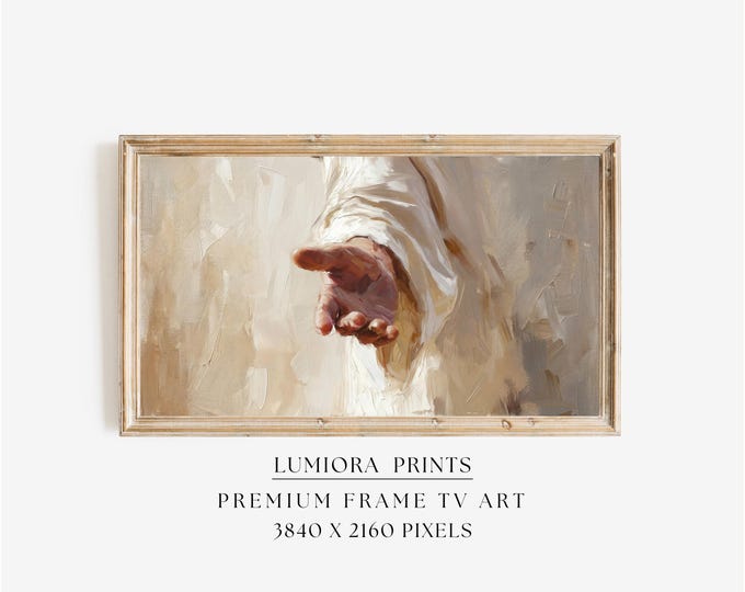 Hand of Jesus Samsung Frame TV Art, Christian Religious…
