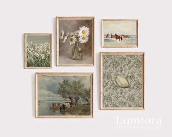 400+ French Country Decor, Neutral Gallery Wall, Cottagecore Decor, Vintage Print Bundle, Farmhouse Prints, Cottage Gallery Set, image 6