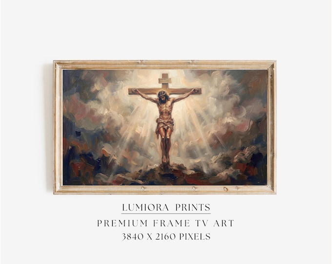 Crucifixion of Jesus TV Art, Christ on the Cross Christian…