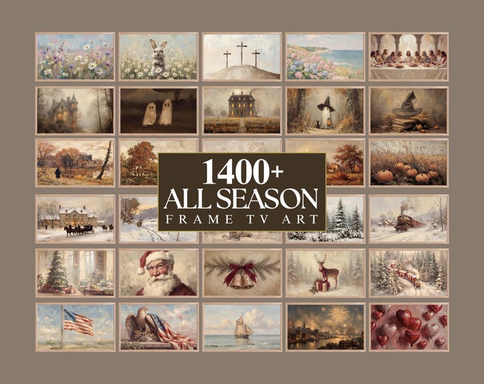 1400+ All Season Frame TV Art Mega Bundle, Samsung Frame TV…