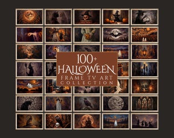 100+ Halloween Frame TV Art Set | Spooky Tv Art Collection | Moody Dark Digital TV Art | Witchy & Ghost Frame TV | Spooky Autumn Decor, image 1