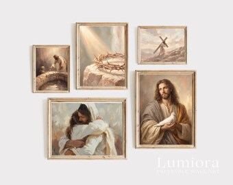 100+ Christian Wall Art Prints, Faith Wall Art, Religious Gallery Set, Jesus Print Bundle, Nativity Scene Art, Christian Art Set, image 11