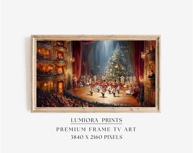Samsung Frame TV Art Nutcracker Ballet • Classic Christmas…