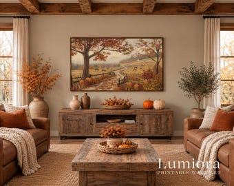 300+ Fall & Halloween Frame TV Art, Vintage Fall Samsung TV Art Bundle, Spooky TV Background, image 9