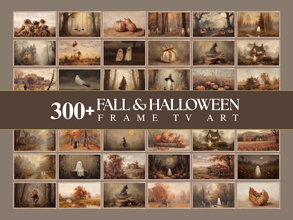 300+ Fall & Halloween Frame TV Art