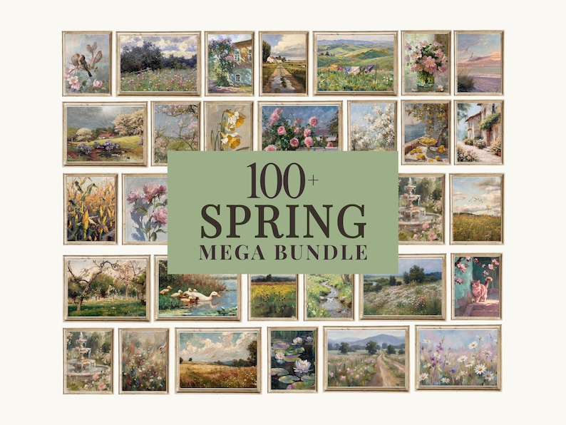100+ Spring Gallery Wall Art Set