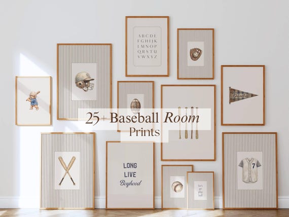 25+ Vintage Baseball Prints