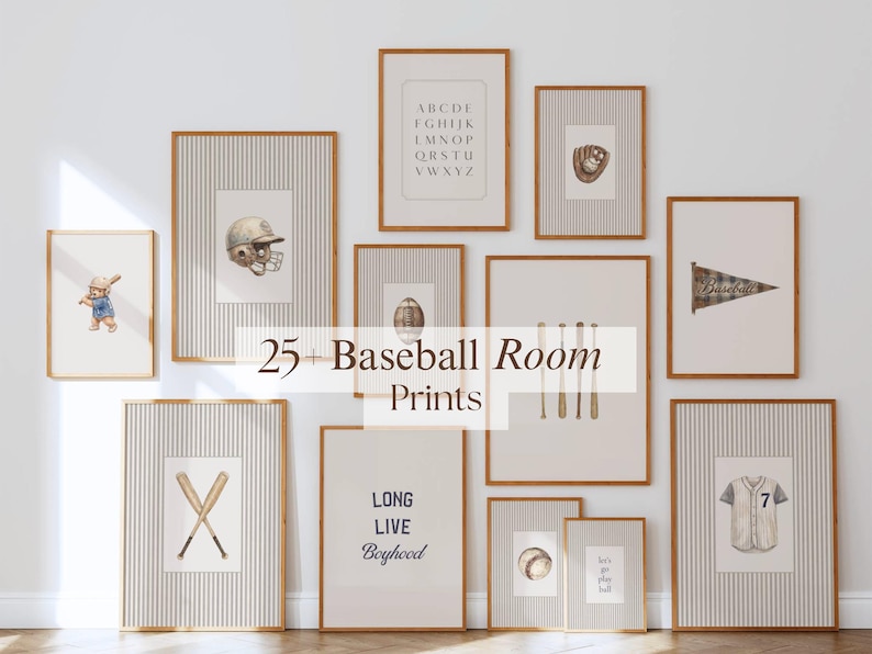 25+ Vintage Baseball Prints