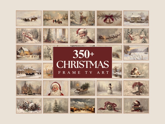 350+ Christmas Frame TV Art