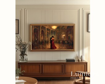 Valentine's Day Frame TV Art | Romantic Couple Dancing in Ballroom TV Art | Samsung Frame TV Valentine Decor, image 6