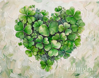 St. Patrick’s Day Samsung Frame TV Art, Lucky Clover Heart TV Decor, Green Aesthetic Screen Art, Irish Holiday Background, 4K Digital Art, image 7