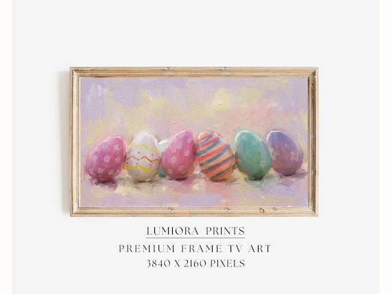 Pastel Easter Eggs Samsung Frame TV Art