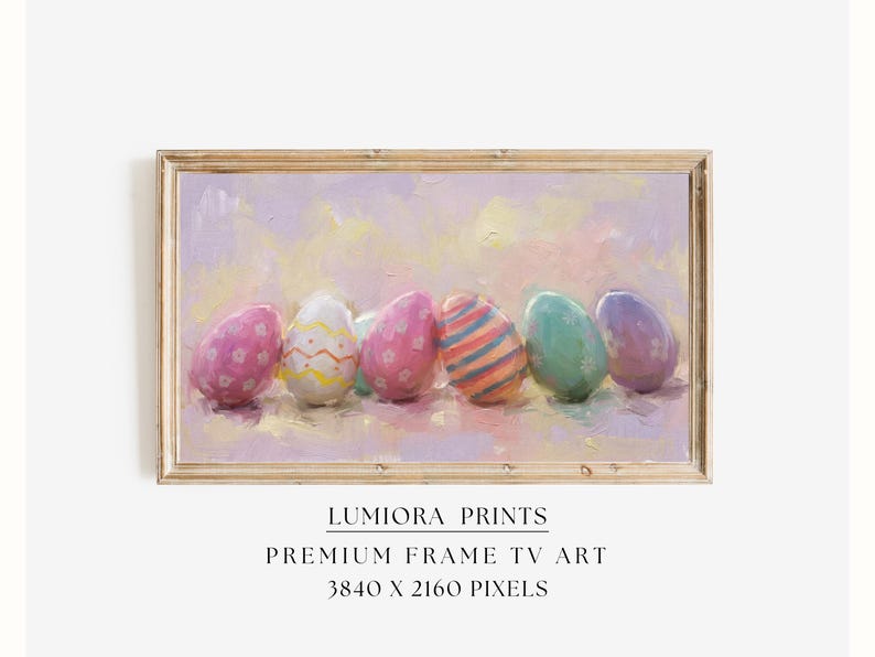 Pastel Easter Eggs Samsung Frame TV Art