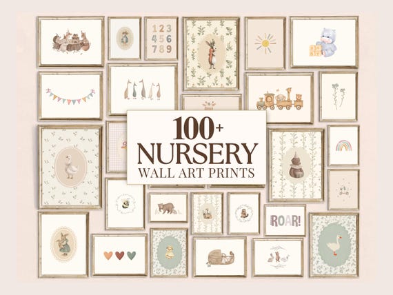 100+ Neutral Nursery Prints