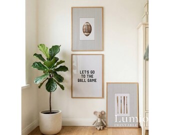 25+ Vintage Baseball Prints, Baseball Room Decor, Sports Room Wall Art, Classic Boy Room, Boys Baseball Bedroom, Playroom Gallery Set, image 4