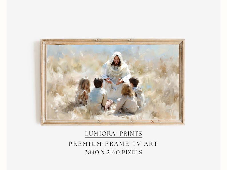 Jesus with the Children TV Art