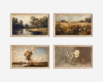 1100+ Samsung Frame TV Art Mega Bundle, All Season Frame TV Art, Whole Year Holiday Screen Art, Vintage Oil Painting, image 19