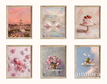 120+ Valentine’s Day Printable Wall Art Bundle | Romantic Gallery Wall Set, Vintage Love Art, Coquette Aesthetic, Couples, Cupid Print, image 6