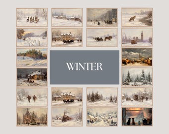 1400+ All Season Frame TV Art Mega Bundle, Samsung Frame TV Art, Whole Year Holiday Screen Art, Vintage Oil Painting, image 4