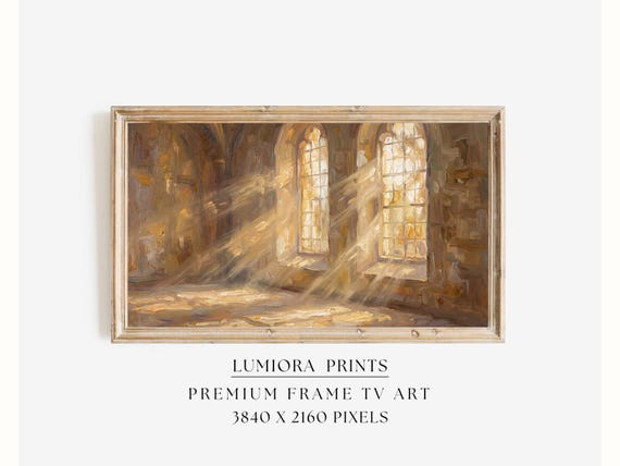 Church Windows Samsung Frame TV Art