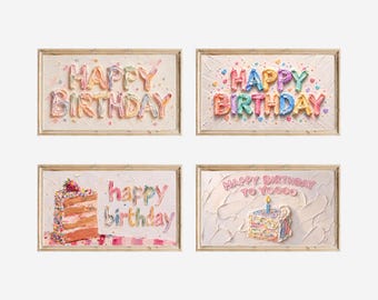100+ Birthday Frame TV Art Mega Bundle, 4K Happy Birthday Samsung TV Background, Party Digital Decor, Colorful Birthday Screensaver, image 17