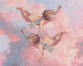 Samsung Frame TV Art Valentine's Day | Pink Cupid Oil Painting TV Art | Romantic Angel, 4K Download | Valentine Frame TV Decor, image 7